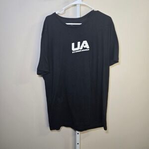 Under Armour Mens T Shirt Black UA Logo Graphic Performance Tee Size XL